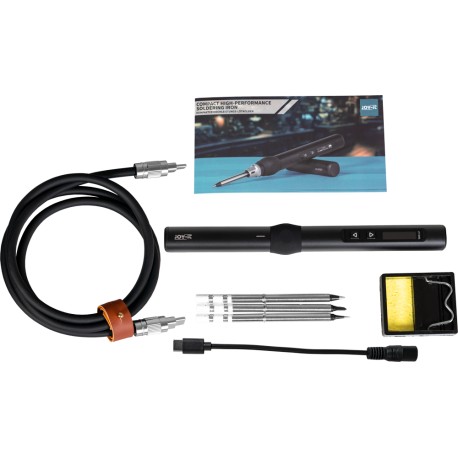 Détail du contenu du Fer à souder basse tension USB-C JT-SI01