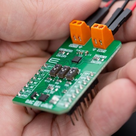 Détail du module Convertisseur DAC 18 click MIKROE-6137