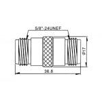 Dimensions de l'adaptateur N femelle vers N femelle CN05