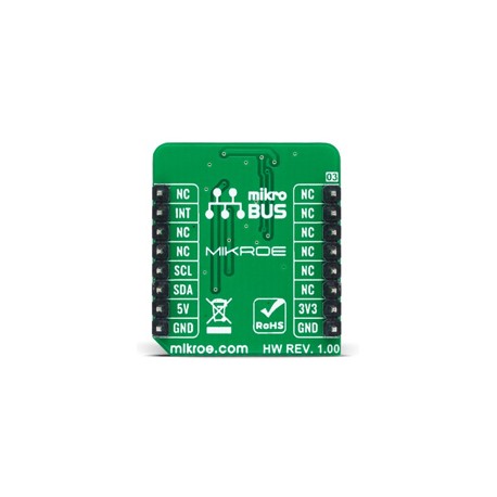 Vue arrière du Module capteur de fréquence cardiaque Heart Rate 10 Click MIKROE-4724