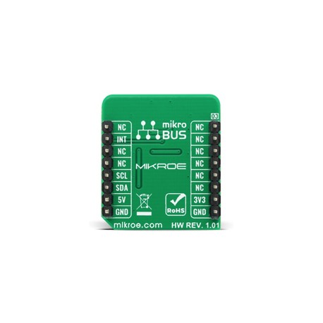 Vue arrière du capteur oxymètre de pouls VCNL4020C-GS08 Oximeter 3 Click MIKROE-4267