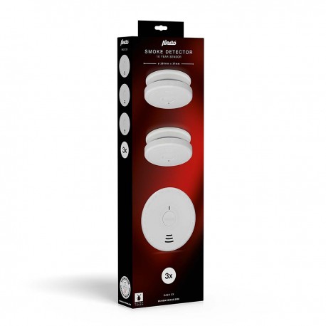 Pack de 3 détecteurs de fumée...