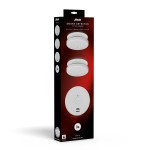 Pack de 3 détecteurs de fumée autonome alimentés par pile 9V