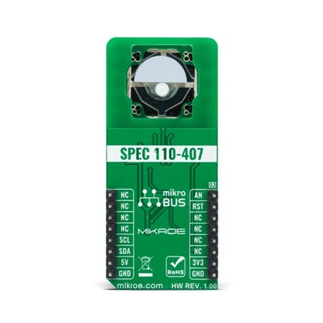 Ve arrière du Capteur d'ozone OZONE 3 Click MIKROE-4654