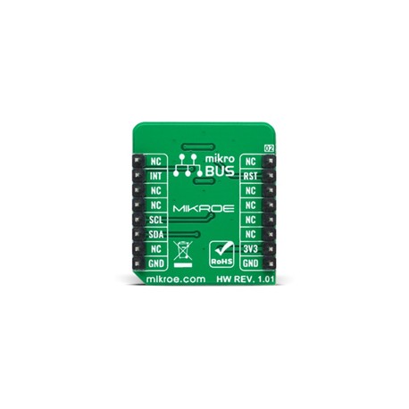 Vue arrière du Capteur de qualité d'air Air Quality 8 Click MIKROE-4904