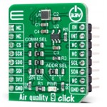 Vue de côté du Capteur de qualité d'air Air Quality 9 Click MIKROE-5060