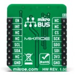 Vue arrière du Capteur de qualité d'air Air Quality 9 Click MIKROE-5060