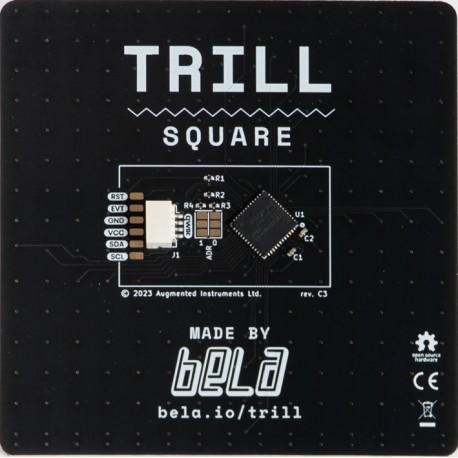 Face arrière du capteur capacitif I2C multi contacts Trill Square