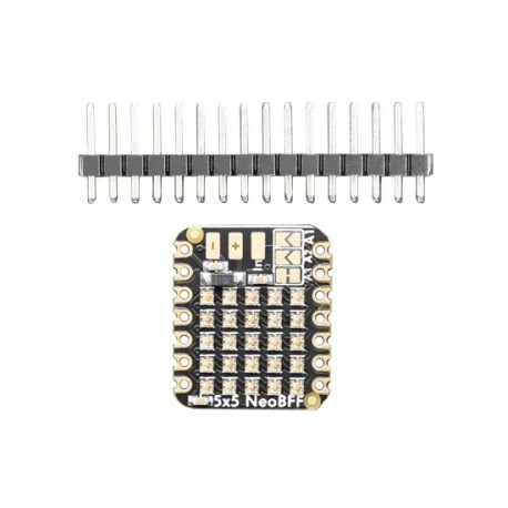 Module matrice à leds RVB NeoPixel 5 x 5 et son connecteur pour XIAO ADA5646