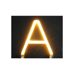 Lettre A en led filament rigide ( blanc chaud )