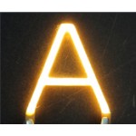 Lettre A en led filament rigide ( blanc chaud )