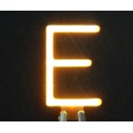 Lettre E en led filament rigide ( blanc chaud )