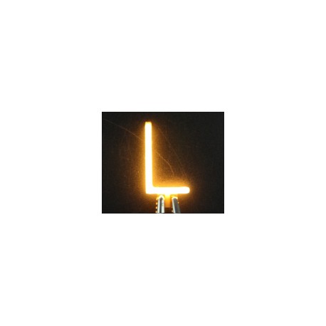 Lettre L en led filament rigide ( blanc chaud )