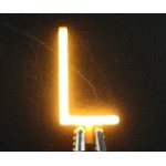 Lettre L en led filament rigide ( blanc chaud )