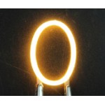 Lettre O en led filament rigide ( blanc chaud )