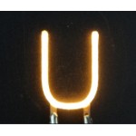 Lettre U en led filament rigide ( blanc chaud )
