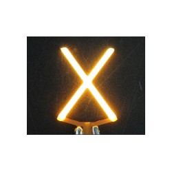 Lettre X en led filament rigide ( blanc chaud )