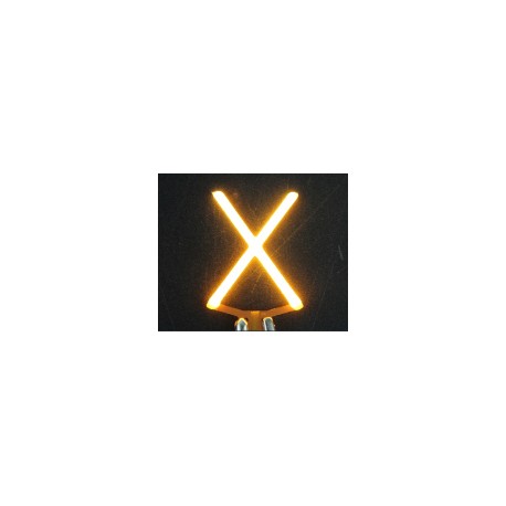 Lettre X en led filament rigide ( blanc chaud )