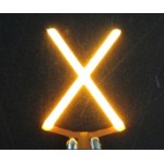 Lettre X en led filament rigide ( blanc chaud )