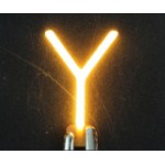 Lettre Y en led filament rigide ( blanc chaud )