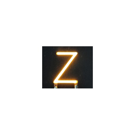 Lettre Z en led filament rigide ( blanc chaud )