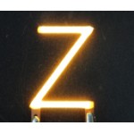 Lettre Z en led filament rigide ( blanc chaud )
