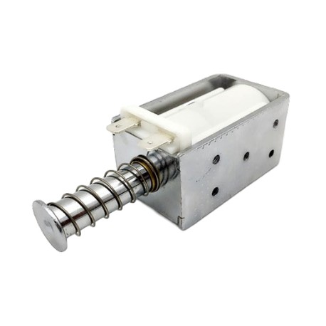 Vue arrière du solénoïde - électro-aimant Push 12 V très grande course