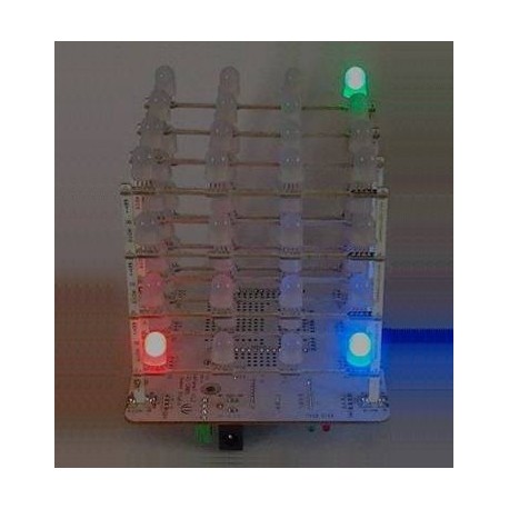 Kit Rainbow Cube - 4 x 4 x 4 (leds RGB)  - 1