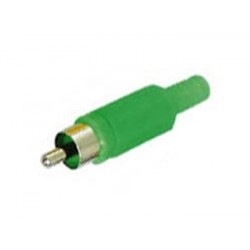 Connecteur RCA mâle (vert)  - 1