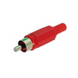 Connecteur RCA mâle (rouge)  - 1