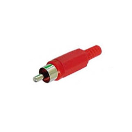 Connecteur RCA mâle (rouge)  - 1