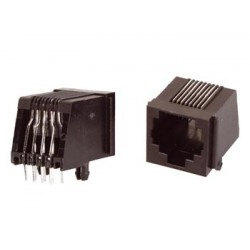 Connecteur RJ45 femelle à souder sur CI  - 1