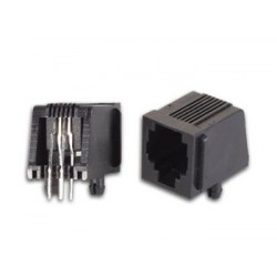 Connecteur RJ11 femelle à souder sur CI  - 1