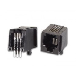 Connecteur RJ12 femelle à souder sur CI  - 1