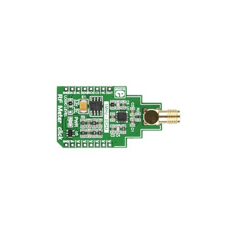 Module RF Meter Click avec ADA8318 + ADC MCP320 pour mesure radio