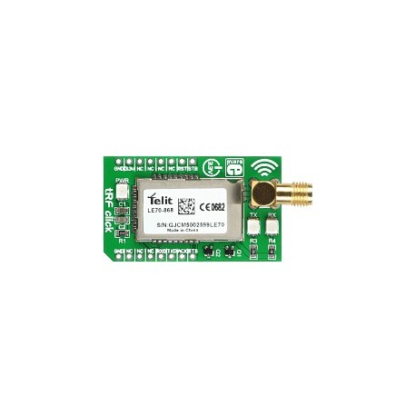 MIKROE-1535 Module tRF click avec transceiver Telit LE70-868 500 mW