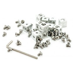 100270 12 cubes d'angle pour profilés MakerBeam (usage robotique)