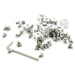 100270 12 cubes d'angle pour profilés MakerBeam (usage robotique)