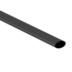 Gaine thermo rétractable 6.4mm (noir)
