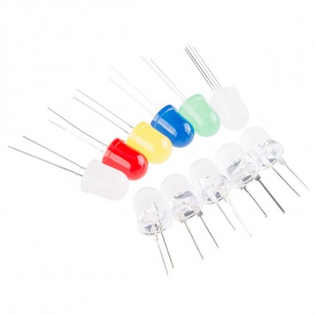 10 Leds 10 mm de couleur  - 1