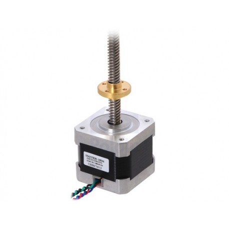 POL2689 Moteur pas-à-pas avec arbre 18 cm pour robotique