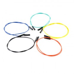 Jeu de 10 straps flexibles F-F (30 cm)  - 1