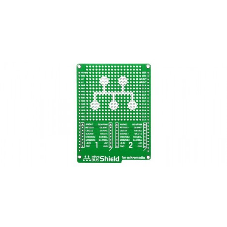 Platine mikroBUS Shield pour afficheur mikromedia et click Board