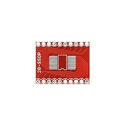 Platine d'adaptation SSOP20 «» DIP20  - 1