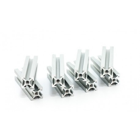 Profilés alu 40 mm (8 pcs) Makerbeam couleur aluminium clear