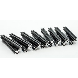 Profilés MakearBeam aluminium noire 100 mm (16 pcs)