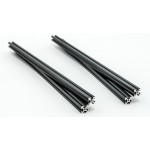 Profilés MakearBeam aluminium noire 300 mm (4 pcs)