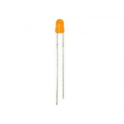 Led standard 3mm - orange diffusant  - 1