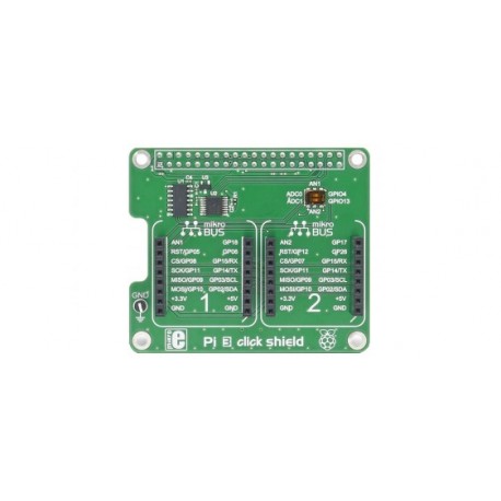 MIKORE-2756 Platine Pi3 click shield pour raspberry Pi3 et click board