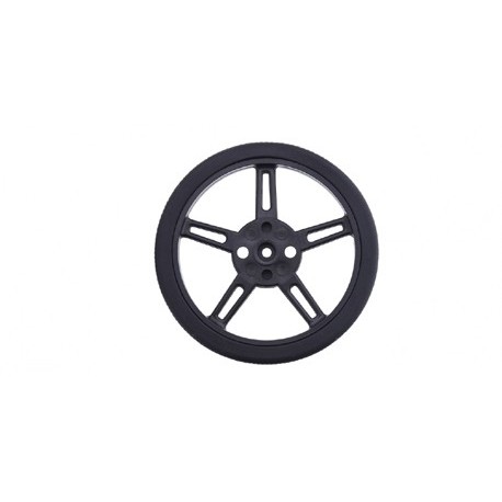 FS5103R-W : Roue (70 mm) pour servomoteur à rotation continu